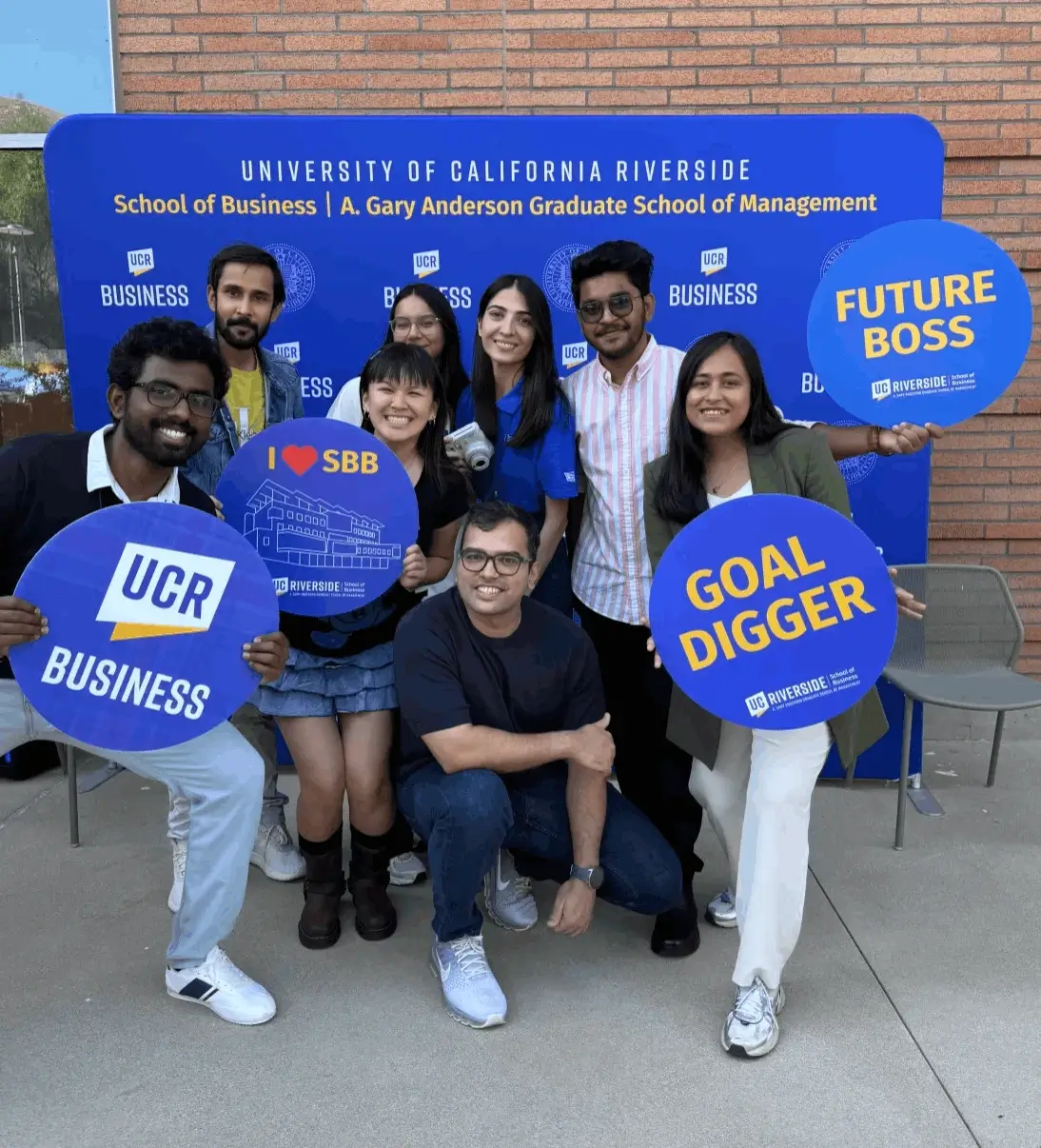 UCR Business students